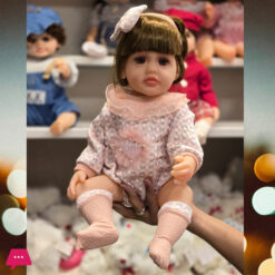 Silicone Vinyl Newborn Reborn Baby Doll Toy – 55 Cm