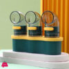 Spice Balance Volume-Controlled Moisture-Proof Salt Sugar Seasoning Jar 3Pcs