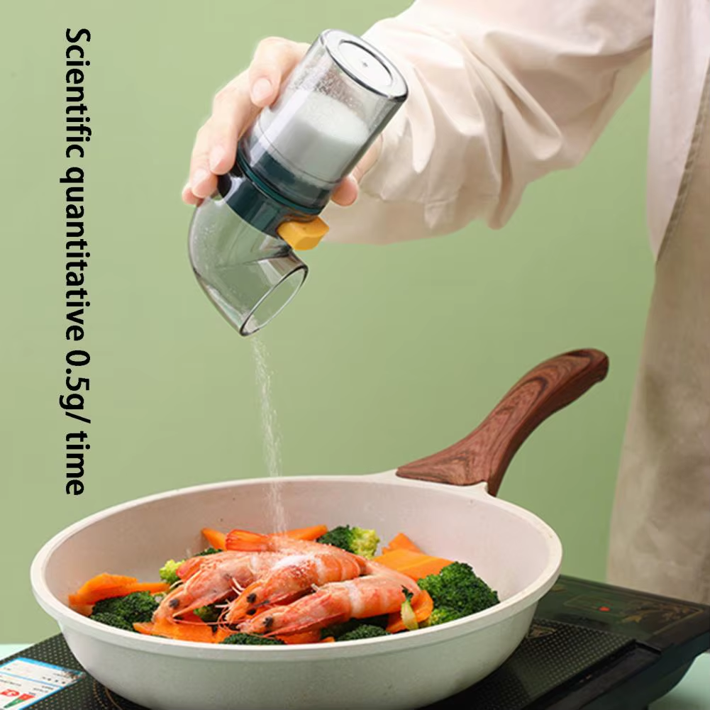 Spice Balance Volume-Controlled Moisture-Proof Salt Sugar Seasoning Jar 3Pcs