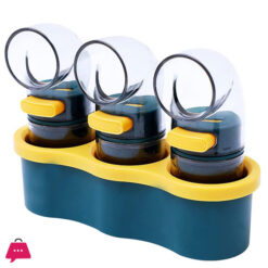 Spice Balance Volume-Controlled Moisture-Proof Salt Sugar Seasoning Jar 3Pcs