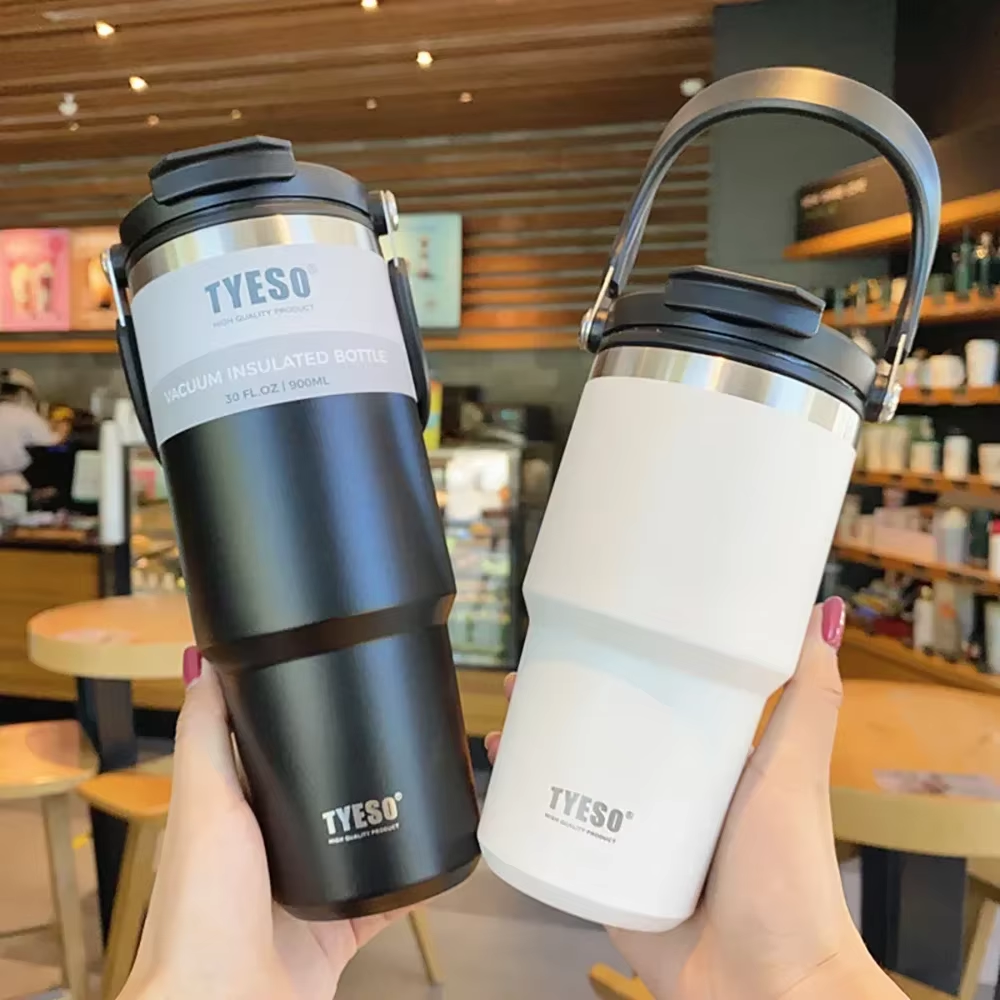 Stainless Steel Coffee Cup Thermos Bottle Double-Layer Insulation Cold And Hot Mug Vacuum Flask 750Ml 8 Stainless Steel Coffee Cup Thermos Bottle Double-Layer Insulation Cold And Hot Mug Vacuum Flask 750Ml