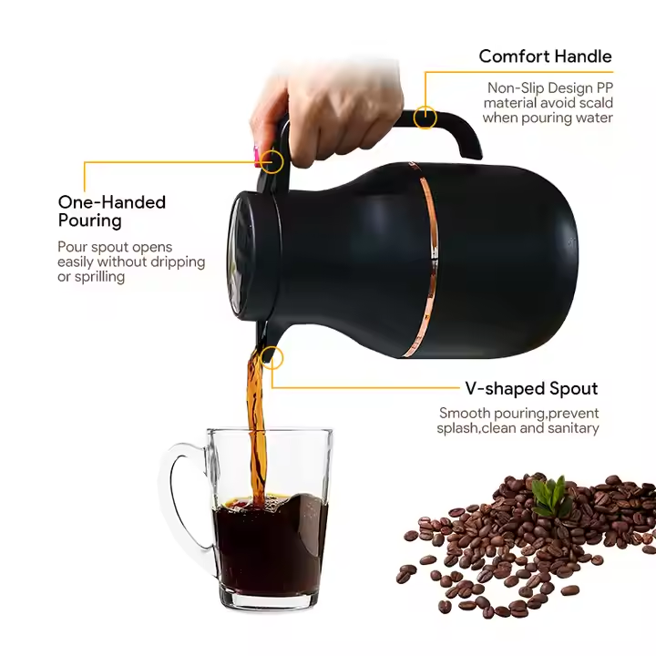 Stainless Steel Double Wall Vacuum Insulation Pot 1200 Ml