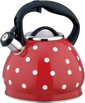 Polka Dot Kettle Stainless Steel Tea 2.5 Liter
