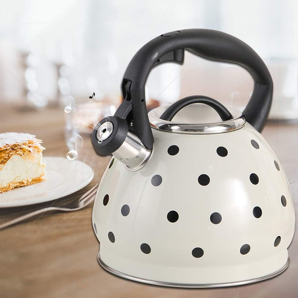 Polka Dot Kettle Stainless Steel Tea 2.5 Liter