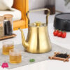 Stainless Steel Teapot Tea Kettle 1.5L Gold