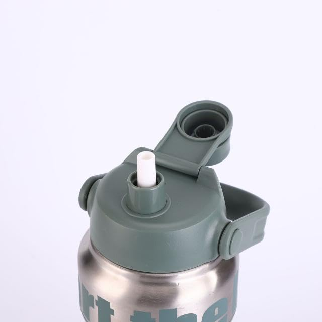 Stainless Steel Tumbler With Straw, Vacuum Insulated Water Bottle Life Traver Bottle 2.1 L