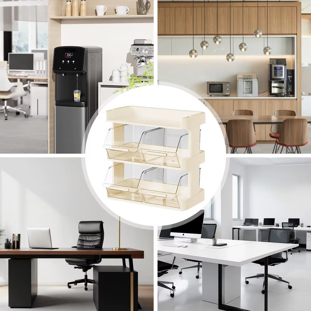 Tea Bag Shelf Organizer Coffee Pod Organizer Large Capacity Tea Bag Holder Two Layers