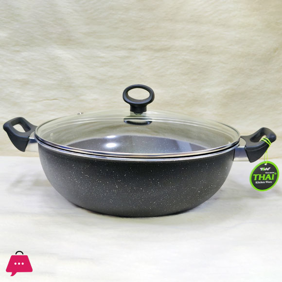 Thai Kitchen Ware Marble Coating Wok 3 Thai Kitchen Ware Marble Coating Wok