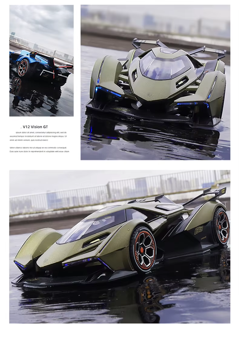 Vision Gt Gran Turismo Alloy Concept Sports Car Model Diecasts Metal Toy Racing Car