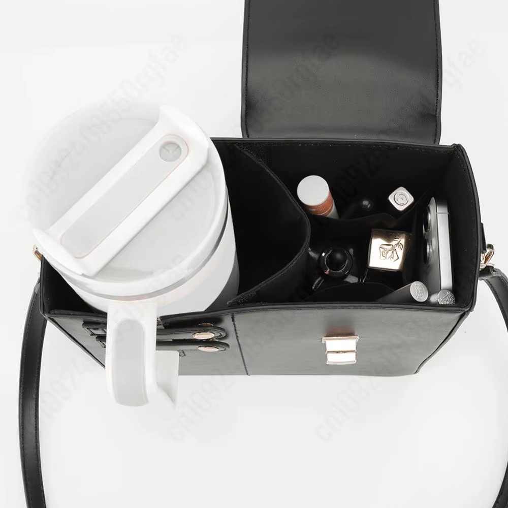 Stanley Cup Pu Handbag Purse Carrier Bag Pu Leather Travel Cup Holder Bag