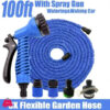 100ft 30M Expandable Flexible Magic Water Hose Pipe With Spray Nozzle Garden Hose