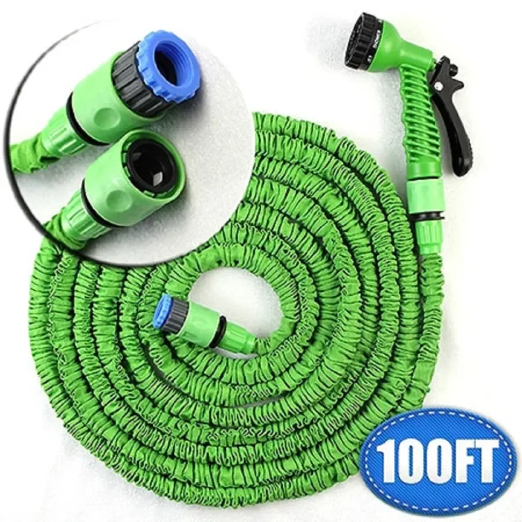 100Ft 30M Expandable Flexible Magic Water Hose Pipe With Spray Nozzle Garden Hose