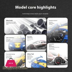 1:22 Mclaren P1 Gtr Supercar Alloy Metal Diecast Model Car Sound &Amp; Light