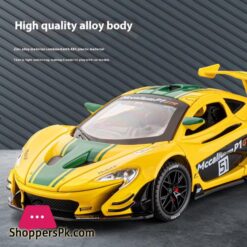 1:22 Mclaren P1 Gtr Supercar Alloy Metal Diecast Model Car Sound &Amp; Light