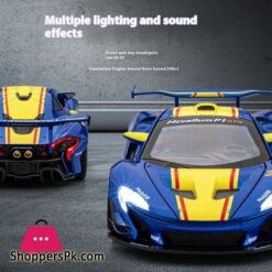 1:22 Mclaren P1 Gtr Supercar Alloy Metal Diecast Model Car Sound &Amp; Light
