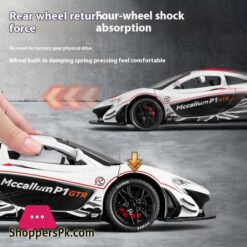 1:22 Mclaren P1 Gtr Supercar Alloy Metal Diecast Model Car Sound &Amp; Light