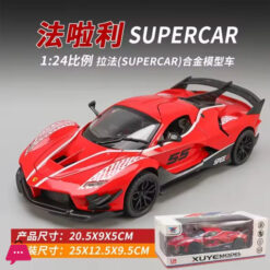 1:24 Ferrari Fxx K Supercar Alloy Metal Diecast Car Model Sound &Amp; Light Collection Hobby Decorative