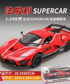 1:24 Ferrari Fxx K Supercar Alloy Metal Diecast Car Model Sound &Amp; Light Collection Hobby Decorative - Image 9