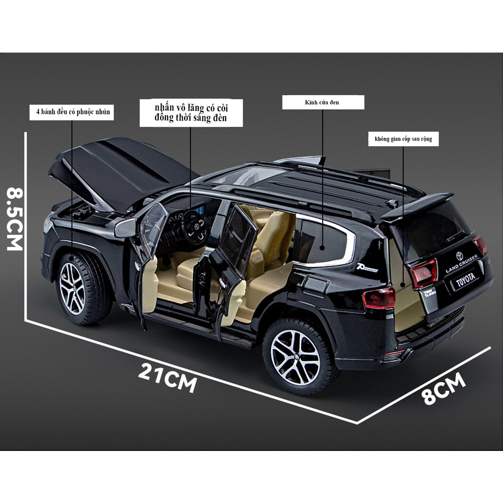1:24 Land Cruiser Lc300 Diecast Alloy Model Car Light Sounds With Remote 10 1:24 Land Cruiser Lc300 Diecast Alloy Model Car Light Sounds With Remote