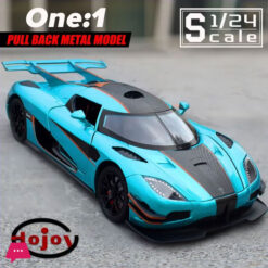 1:24 Scale Koenigsegg One:1 Supercar Diecast Alloy Car Model Sound And Light 10 1:24 Scale Koenigsegg One:1 Supercar Diecast Alloy Car Model Sound And Light