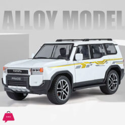 1:24 Toyota Prado Land Cruiser Lc250 Alloy Car Model Diecast Metal Toy Off-Road Vehicle Car Model Sound And Light