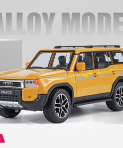 1:24 Toyota Prado Land Cruiser Lc250 Alloy Car Model Diecast Metal Toy Off-Road Vehicle Car Model Sound And Light - Image 3
