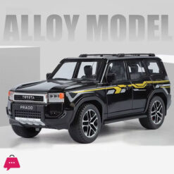 1:24 Toyota PRADO Land Cruiser Lc250 Alloy Car Model Diecast Metal Toy Off-road Vehicle Car Model Sound and Light