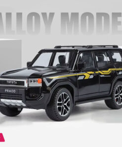 1:24 Toyota PRADO Land Cruiser Lc250 Alloy Car Model Diecast Metal Toy Off-road Vehicle Car Model Sound and Light