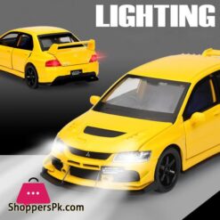 1:32 Jdm Mitsubishi Lancer Evolution Alloy Muscle Car Model Sound And Light Pull Back Children'S Toy Collectibles Birthday Gift