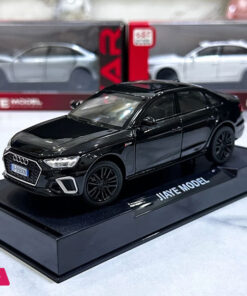 1:32 Audi A4 Alloy Car Diecast Model Rubber Tire Vehicle With Light Sound - Image 2