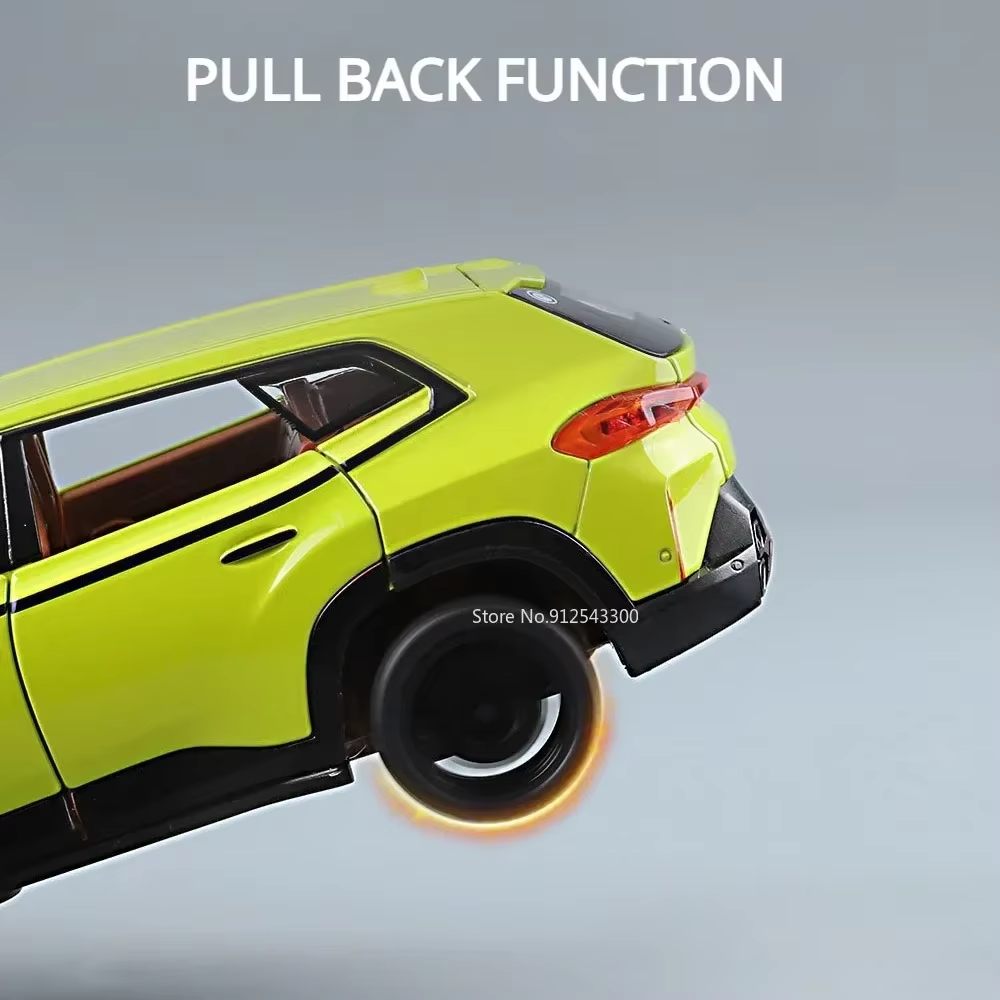 1:32 Scale Bmw Xm Alloy Diecast Car Model Toys 6 Doors Opened Suv Vehicle Models Pull Back Sound Light Collection Kids Gifts