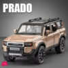 1:32 Toyota Land Cruiser Prado Suv Alloy Die Cast Toy Car Model Sound And Light Children'S Toy Collectibles