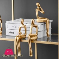 3-Pcs Abstract Figurine Art Statue Decoration Home Lover Sculpture Ornament Desktop Decor Couple Sculpture Art Modern Artwork