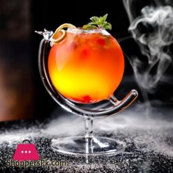 330Ml Creative Globe Design Cocktail Glass Personalized Juice Cold Drink Cup