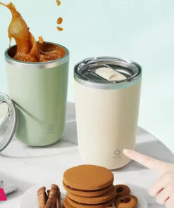 350ml Stainless Steel Cup Automatic Self Stirring Mug Coffee Milk Juice Mixing Cup Electric Magnetic Stirring Cup