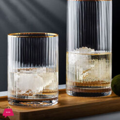 ROSSEL Crystal Self Linning Easy Grip Drink Glass Set of 6