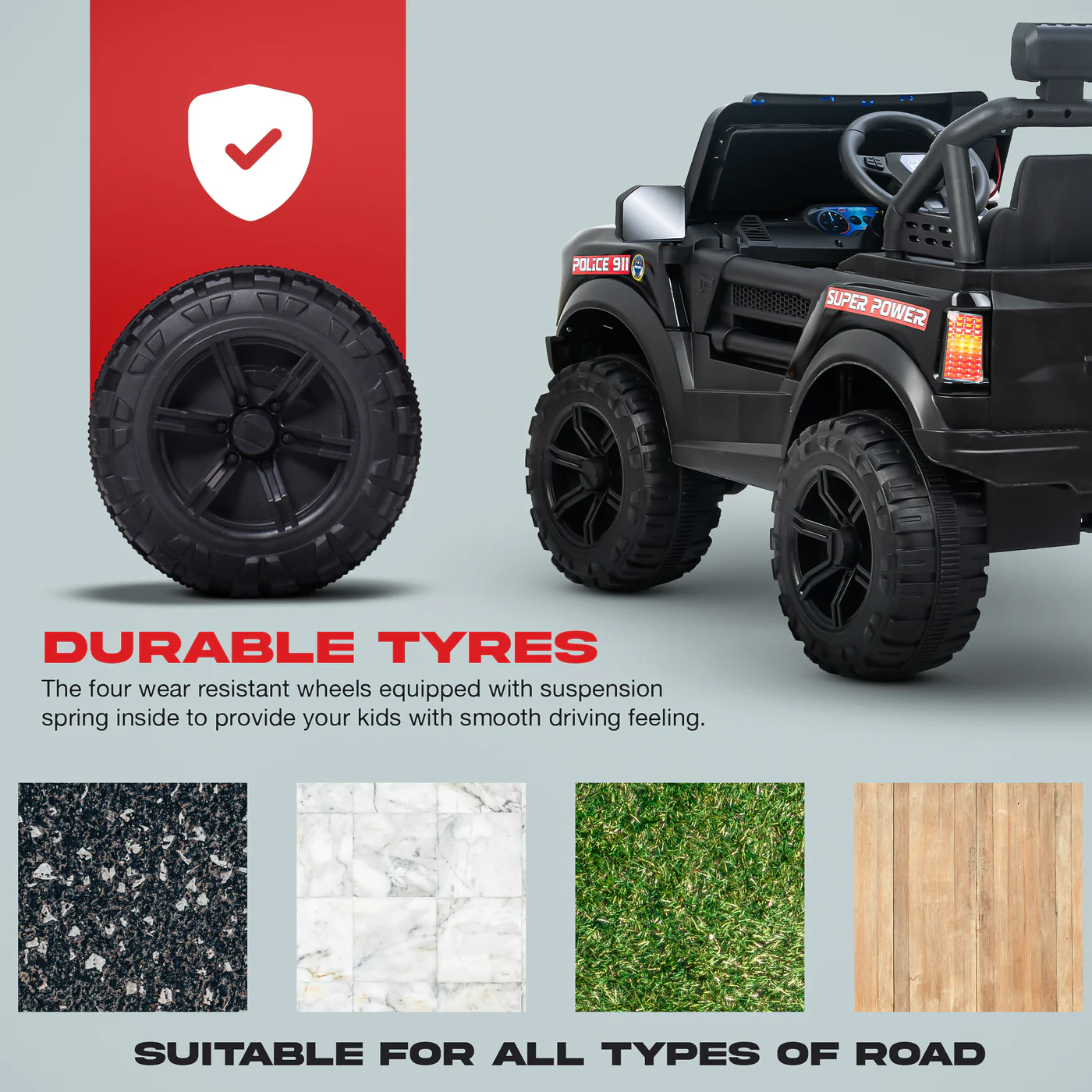 4X4 Electric Jeep For Kids – Battery Operated Ride-On Car With Rgb Lights &Amp; Music