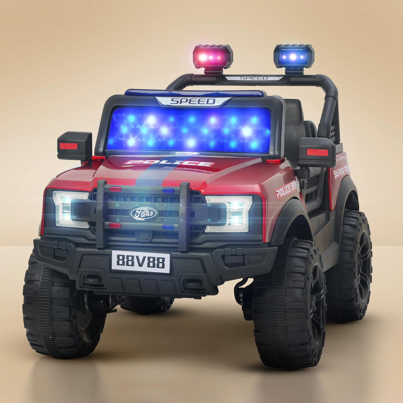 4X4 Electric Jeep For Kids – Battery Operated Ride-On Car With Rgb Lights &Amp; Music