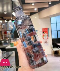 750ml PC Plastic Water Bottle with Time Marker Creative Large Capacity Leakproof Drink Bottle Drop resistant Sport Water Bottles
