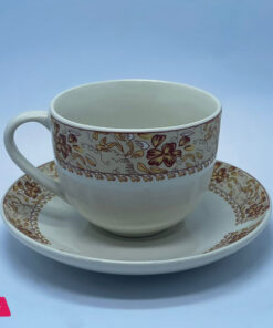 Bone Cup &Amp; Saucer Set Of 6 Pieces 17 Bone Cup &Amp; Saucer Set Of 6 Pieces - Image 8