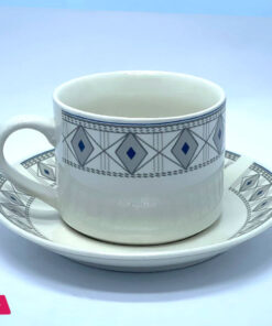 Bone Cup &Amp; Saucer Set Of 6 Pieces 15 Bone Cup &Amp; Saucer Set Of 6 Pieces - Image 6
