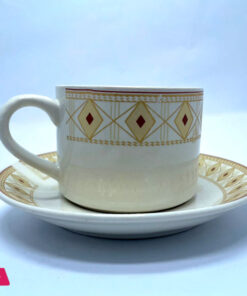 Bone Cup &Amp; Saucer Set Of 6 Pieces 16 Bone Cup &Amp; Saucer Set Of 6 Pieces - Image 7