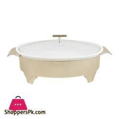 Brilliant 145 Oval Casserole Serving Dish With Candle StandRack Buffet Food Warmer BR0008