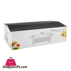 Brilliant 15 Rectangular Casserole Serving Dish With Candle Standrack Buffet Food Warmer Br0007