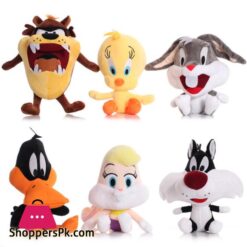 Cartoon Classic Looney Tunes Cartoon Character Bugs Duffy Duck Tweety Cyclone Dog and Bunny Rabbit Plush Toy Figure Stuffed Doll Toys - 23CM