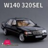 Diecast 1:24 Benzs Vintage W140 320Sel Alloy Car Model Simulation Toy Vehicle Sound Light 1 Diecast 1:24 Benzs Vintage W140 320Sel Alloy Car Model Simulation Toy Vehicle Sound Light