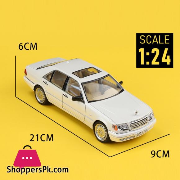 Diecast 1:24 Benzs Vintage W140 320Sel Alloy Car Model Simulation Toy Vehicle Sound Light 8 Diecast 1:24 Benzs Vintage W140 320Sel Alloy Car Model Simulation Toy Vehicle Sound Light - Image 6