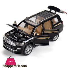 Diecast 124 Scale Land Cruiser V8 Alloy Model Car Lights And Sound 6 Door Open