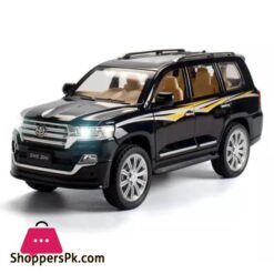 Diecast 124 Scale Land Cruiser V8 Alloy Model Car Lights And Sound 6 Door Open