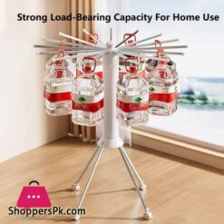 Foldable Clothes Drying Rack Octopus Type Floor Standing Balcony Clothes Drying Portable Rotating Drying Rod Clothes Dryer